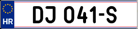Trailer License Plate